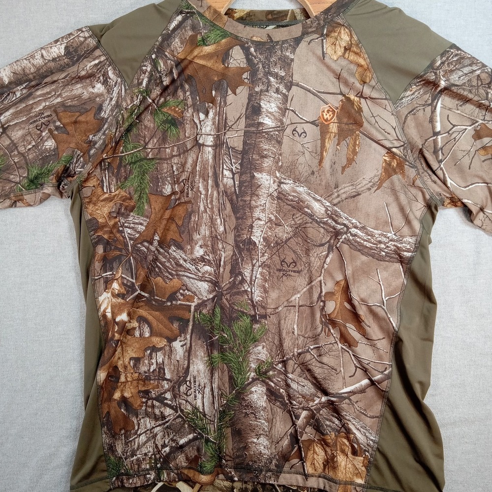 Game Winner Men's XL Realtree Xtra Camo Short Sleeve Performance Hunting Shirt